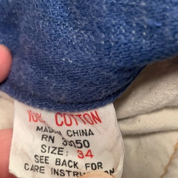 Jean Team Vintage Denim Cut Off Shorts 30 - Picture 3 of 4